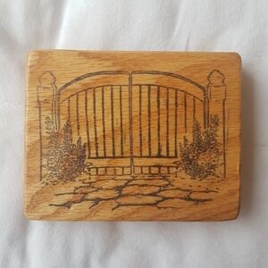Rubber Garden Gate Stamp